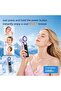 Portable handheld fan with cooling function and LED display, 5 wind speeds, 1200mAh USB rechargeable battery, 3 - in - 1 handheld/desktop folding... - 3