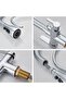 Three-way faucet (with pull-out spray head and water purifier), double-handle stainless steel kitchen faucet, 360° rotation, hot and cold water. - 3