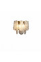 مصباح جداري زجاجي متموج ذهبي W 626