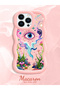 iPhone 13 Pro Max Compatible Colorful Psychedelic Eye Mushroom Drawing Flat Print Case