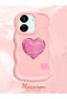 Poco C65 Compatible Silicone Phone Case with Sweet Pink Heart Motifs, Three Color Options