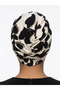 Cotton Patterned, Draped Waist, Stylish and Comfortable Hijab Bonnet with Agraf Detail on the Front - 6