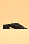 Women's Snake Skin Patterned Orthopedic Heeled Slippers - 5