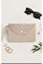 Women's Cordone Knitted Hand Strap Portfolio Knitted Bag