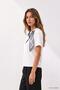 Tricou cu guler tip eșarfă 8650A Ecru - 2