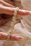 Stone and Teddy Bear Waterway Model Shiny Stone Zircon Bracelet-Vip - 5