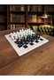15 Inch Black Onyx Natural Stone Chess Set 38X38 cm - Handmade Premium Chess Set |   Gift Boxed - Black and White - 2
