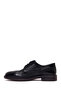 Men's Black Lace-Up Leather Casual Shoes Wm680047Dv - 3