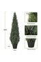 1/2pcs PE Anti-UV Artificial Cypress Tree - Fashionable, Simple, Comfortable, Practical, and Anti-UV - 3