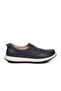 Navy Blue Genuine Leather Comfortable Sole Men's Casual Shoes Loafer 6501 m