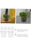A set of 6 flower pots, transparent plastic orchid pots, suitable for both indoor and outdoor use, sturdy and breathable. - 3