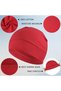 Unisex cycling helmet, quick-drying liner beanie, 2-pack lightweight and breathable sleeping caps, helmet liner - orange, tangerine red. - 2