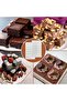 Silicone chocolate mold - Square Cube casting mold 35 Holes Praline Cake Decor - Ice Cube Candy Chocolate Baking Mold (A) - 4