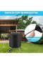 Waterproof Round BBQ Cover (70x70cm), Heavy Duty Dust Hood & UV Protection Weatherproof Oxford Fabric Outdoor Grill Smoker Cover - 3