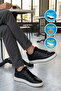 Black Genuine Leather Crocodile Patterned Comfortable Stylish Men's Casual Shoes Sneaker 6424-1 m - 3