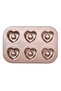 Baking mold set, 6-piece non-stick cake and donut mold set, baking tools, durable and easy to clean, household kitchen baking supplies, 2-piece pack.
