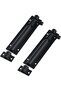 4-inch sliding bolt latch, matte black, suitable for interior door barrel bolt latch sliding door security sliding lock - 2 pieces