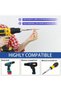 12-Piece Magnetic Anti-Slip Drill Bit Set, S2 Steel Phillips and Impact Drill Bits, Hex Shank, Drills/Screwdrivers, Fastening for Furniture, red. - 3