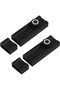 Two Black Barrel Bolt Latches 3.9-Inch Aluminum Alloy Sliding Doors Barns Sheds