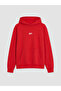 Ozmarka New Season Red Printed Men's Thick Hoodie - 5