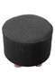 Small square/round footstool cover, sliding footstool cover, chair cover, footstool cover, protective cover (black)