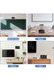 Digital Alarm Clock XL, modern desktop clock, temperature & humidity, 16x10cm large LED, black - 4