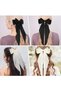 Two - pc hair clip set with a large bow, and silky satin hair clips, long - tailed French hair clips, 90s bow hair clips, for parties, Christmas... - 6