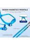 Glasses 2-pack, magnifying glasses, magnetic reading glasses, length-adjustable reading glasses for men and women, +1.00 diopter - 3
