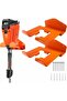 Two brush cutter brackets, electric wall-mounted chainsaw brackets, suitable for hedge trimmers and garages.