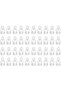 Set of 40 plastic curtain rail glides and rollers for window, shower, and ceiling curtain rails, suitable for smooth and silent sliding of curtains.
