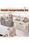 Bedside storage bag hanging organizer. Bedside storage bags are suitable for bunk beds and dormitory bed rails. - 2