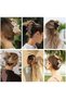 4-piece hair clip set - Large non-slip matte claw clips, suitable for women, beach hair accessories - 4