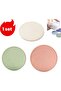 1 Set - 3-Pack 16cm Silicone Heat-Insulating Anti-Scalding Pot Holder Mats - Green, Pink, Off-White
