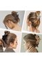 4-piece hair clip set - Large non-slip matte claw clips, suitable for women, beach hair accessories - 3