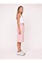 Women's Combed Cotton Relaxed Fit Jorts Bermuda Pink Shorts - C915 - 2