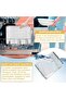 Stainless steel rectangular baking tray with cooling rack - Oven tray with cake rack - 314 x 246 x 25 cm - Dishwasher safe - Non-toxic - 2