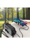 Suitable for Portable Emergency Radio Power Bank 2000 mAh Flashlight Solar Wind-up SOS Alarm USB-C Cable LED Power Bank ABS Black - 5
