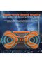 Emergency solar weather radio, 10000mAh hand crank AM/FM/WB/NOAA multiple source power bank flashlight SOS, Orange - 2
