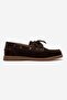 Leonelda Women's Genuine Leather Lace-Up Loafer Brown Suede - 2