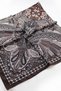120X120 Ethnic Vintage Patterned Oversized Scarf Cotton Scarf Oversized Scarf Bitter Coffee