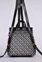Stylish Design Women's Backpack with Logo and Belt Detail, Black - 2