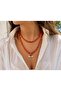 Coral Line Handmade Eye-Pointed Bead Necklace - 2