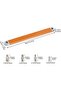 1-piece offset wrench extender - multi-purpose extension wrench, ratchet extension wrench (orange) - 3