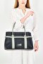Women Hardware Logo Shopper Bag, Black - 3