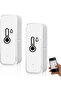 2-pack WiFi smart thermometers with temperature and humidity sensors, smart app control, monitor temperature and humidity changes