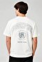 Men Crew Neck Short Sleeve Brand Logo T-Shirt, White - 5
