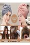 Soft microfiber hair drying towels, set of 5 elastic hair drying towels, for fast drying, suitable for women and curly or wet hair – a must-have! - 3