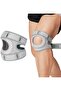 Adjustable Orthopedic Patella Stabilizer Knee Brace - Eco-Patch Support Bandage for Runners, Tennis & Arthritis (Grey)
