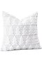 Christmas cushion cover 45×45 cm – soft plush short wool, luxury white with Christmas tree (1 piece)