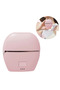 Cordless mini hair straightener with heated comb, heats up quickly, 3 adjustable speeds, ideal for travel and home use (pink).